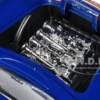 1957 Chevrolet Corvette Dark Blue with Flame Graphics and White Interior Bigtime Muscle Series 1/24 Diecast Model Car Jada 35031