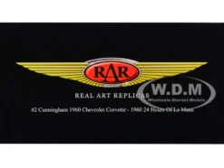 Chevrolet Corvette #2 Dick Thompson Fred Windridge B.S. Cunningham 24 Hours Le Mans 1960 1/18 Model Car Real Art Replicas RAR18012