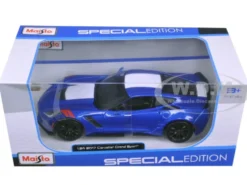2017 Chevrolet Corvette Grand Sport Blue 1/24 Diecast Model Car Maisto 31516