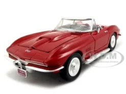 1967 Chevrolet Corvette Red Convertible 1/24 Diecast Car Model Motormax 73224
