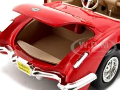 1959 Chevrolet Corvette Red 1/24 Diecast Model Car Motormax 73216