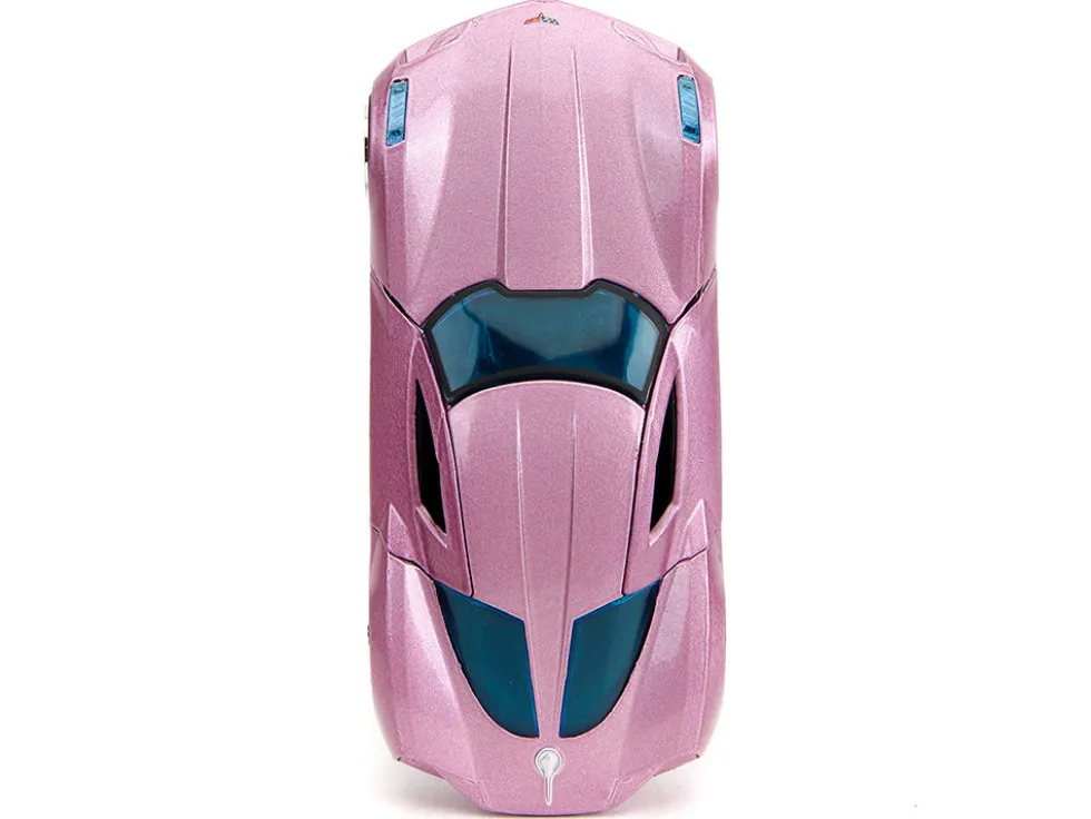2009 Chevrolet Corvette Stingray Concept Pink Metallic with Blue Tinted Windows Pink Slips Series 1/32 Diecast Model Car Jada 34854
