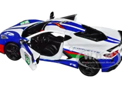 2020 Chevrolet Corvette #28 White with Blue Graphics 