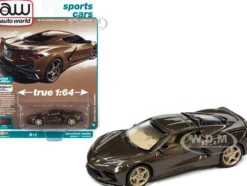 2020 Chevrolet Corvette Zeus Bronze Metallic Sports Cars Limited Edition 1/64 Diecast Model Car Auto World 64362-AWSP103A