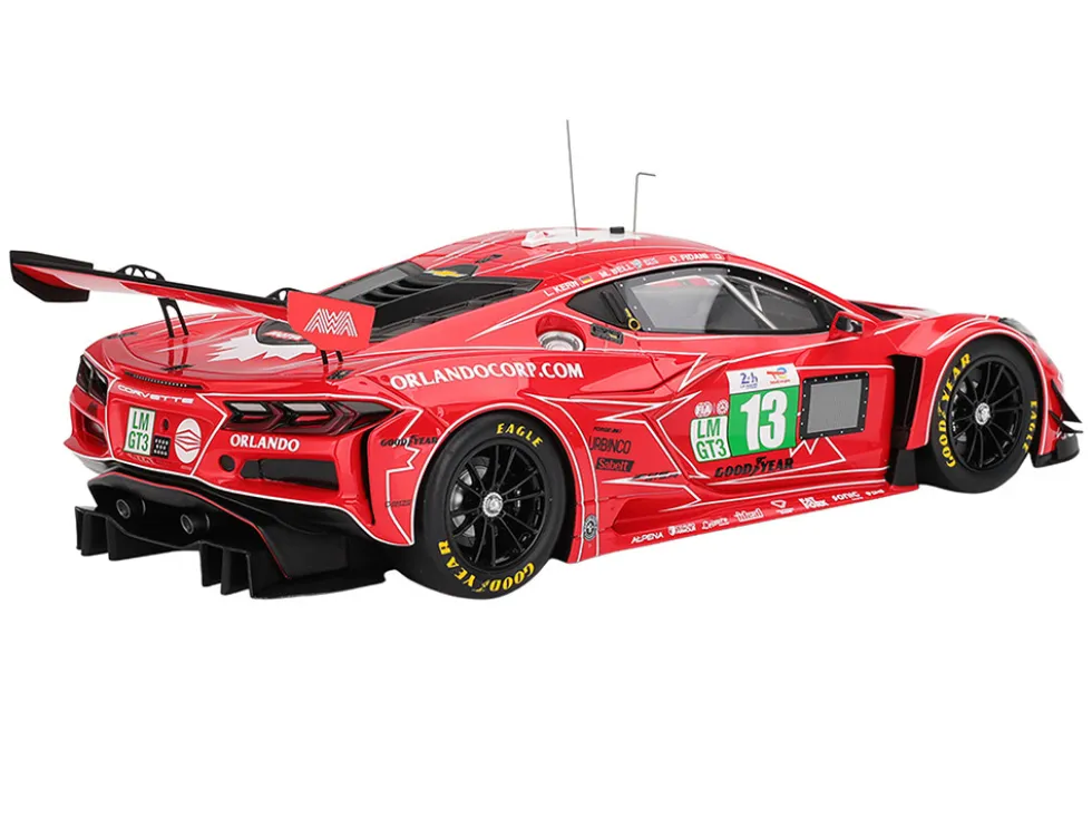 Chevrolet Corvette Z06 GT3.R #13 Matt Bell - Orey Fidani - Lars Kern "AWA Racing" "24 Hours of Le Mans" (2025) 1/18 Model Car by Top Speed