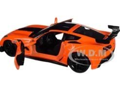 2019 Chevrolet Corvette ZR1 Orange Black Accents 1/24 Diecast Model Car Motormax 79356