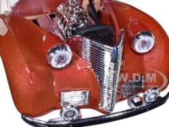 1939 Chevrolet Coupe Lowrider Beige Brown Metallic Get Low Series 1/24 Diecast Model Car Motormax 79028