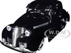 1939 Chevrolet Coupe Lowrider Black Get Low Series 1/24 Diecast Model Car Motormax 79028
