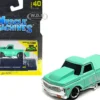 1972 Chevrolet C10 Pickup Truck Light Green 1/64 Diecast Model Car Muscle Machines 15580GRN
