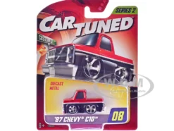 1987 Chevrolet C10 Pickup Truck Red Metallic and Black