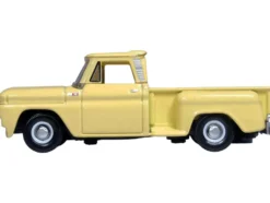 1965 Chevrolet C10 Stepside Pickup Truck Yellow 1/87 HO Scale Diecast Model Car Oxford Diecast 87CP65007