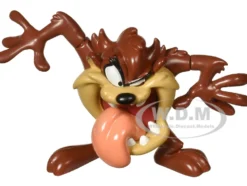1967 Chevrolet El Camino Brown and Beige with Graphics and Tasmanian Devil Taz Diecast Figure Looney Tunes Hollywood Rides Series 1/24 Diecast Model Car Jada JA35130