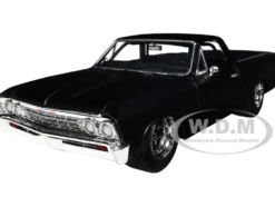 1967 Chevrolet El Camino Matt Black Fast & Furious Series 1/24 Diecast Model Car Jada 34413