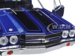 1970 Chevrolet El Camino SS 396 Blue 1/24 Diecast Model Car Motormax 79347
