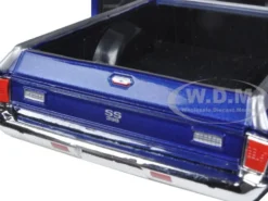 1970 Chevrolet El Camino SS 396 Blue 1/24 Diecast Model Car Motormax 79347