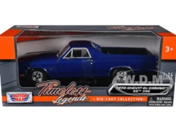 1970 Chevrolet El Camino SS 396 Blue 1/24 Diecast Model Car Motormax 79347