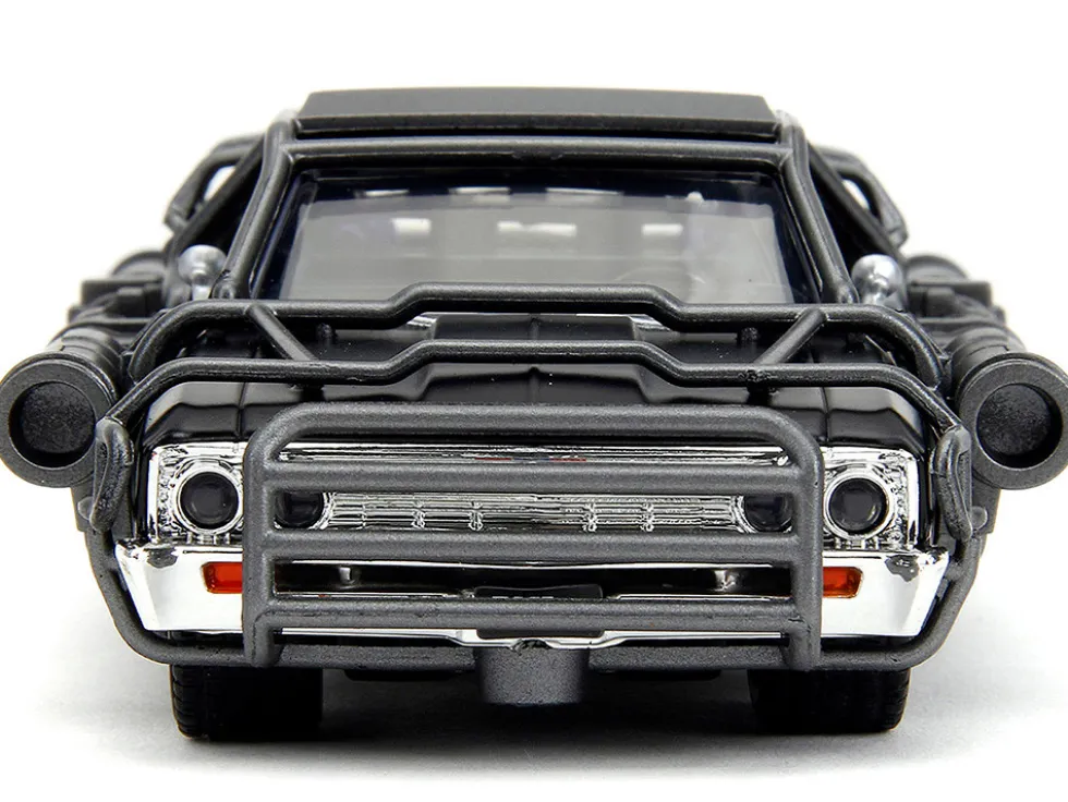 1967 Chevrolet El Camino with Cannons Matt Black Fast X 2023 Movie Fast & Furious Series 1/32 Diecast Model Car Jada 34733