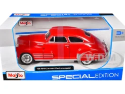 1948 Chevrolet Fleetline Aerosedan Red "Special Edition" Series 1/25 Diecast Model Car by Maisto