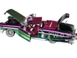 1958 Chevrolet Impala Green and Purple Chrome 