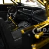 1964 Chevrolet Impala Lowrider Black with Gold Graphics and Wheels "Midnight Eclipse" Series 1/24 Diecast Model Car by Motormax