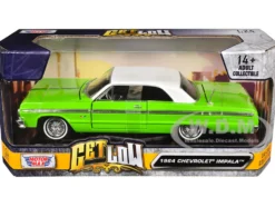 1964 Chevrolet Impala Lowrider Hard Top Green with White Top 
