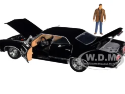 1967 Chevrolet Impala SS Sport Sedan Black Dean Winchester Diecast Figurine Supernatural 2005 2020 TV Series Hollywood Rides Series 1/24 Diecast Model Car Jada 32250