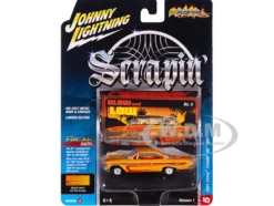 1961 Chevrolet Impala SS 409 Yellow Metallic with Red Stripes and Interior "Scrapin" Series 1/64 Diecast Model Car by Johnny Lightning