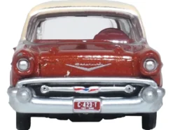 1957 Chevrolet Nomad Adobe Beige with Sierra Gold Top 1/87 (HO) Scale Diecast Model Car by Oxford Diecast