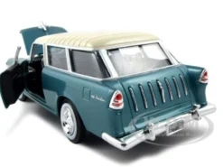 1955 Chevrolet Nomad Green 1/24 Diecast Model Car Motormax 73248