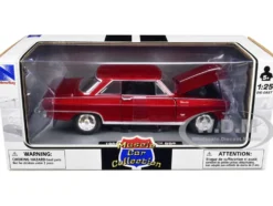 1964 Chevrolet Nova SS Burgundy 1/25 Diecast Model Car New Ray 71823 A