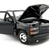 1992 Chevrolet Pickup SS 454 Black 1/24 Diecast Car Model Motormax 73203