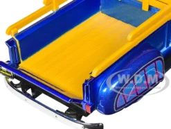 1950 Chevrolet 3100 Pickup Truck Lowrider Candy Blue with Graphics Lowriders Series 1/25 Diecast Model Car Maisto 32545BL