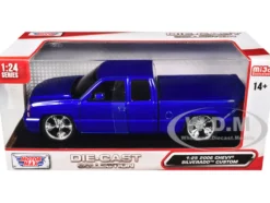 2006 Chevrolet Silverado Custom Pickup Truck Blue Metallic 