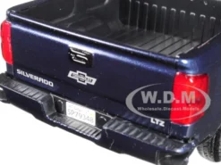 2018 Chevrolet Silverado LTZ Centennial 100 Years Anniversary Edition Blue 1/27 Diecast Model Car Motormax 79353