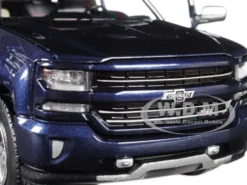 2018 Chevrolet Silverado LTZ Centennial 100 Years Anniversary Edition Blue 1/27 Diecast Model Car Motormax 79353