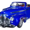 1941 Chevrolet Special Deluxe Convertible Candy Blue Metallic Red Interior Low Rider Collection 1/24 Diecast Model Car Welly 22411