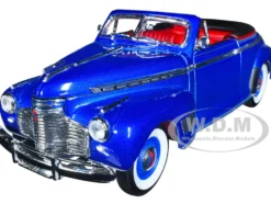 1941 Chevrolet Special Deluxe Convertible Blue 1/24 Diecast Car Model Welly 22411