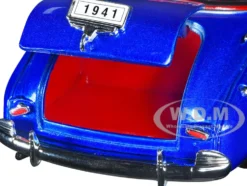 1941 Chevrolet Special Deluxe Convertible Blue 1/24 Diecast Car Model Welly 22411