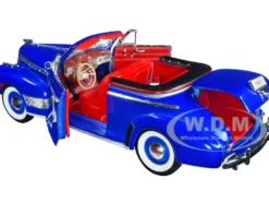 1941 Chevrolet Special Deluxe Convertible Blue 1/24 Diecast Car Model Welly 22411