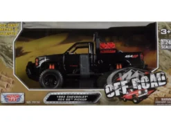 1992 Chevrolet 454 SS Pickup Truck Off Road Black 1/24 Diecast Model Motormax 79134