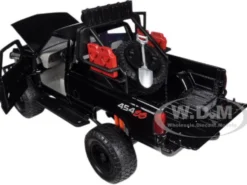 1992 Chevrolet 454 SS Pickup Truck Off Road Black 1/24 Diecast Model Motormax 79134