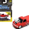 1993 Chevrolet 454 SS Pickup Truck Red 1/64 Diecast Model Car by Muscle Machines