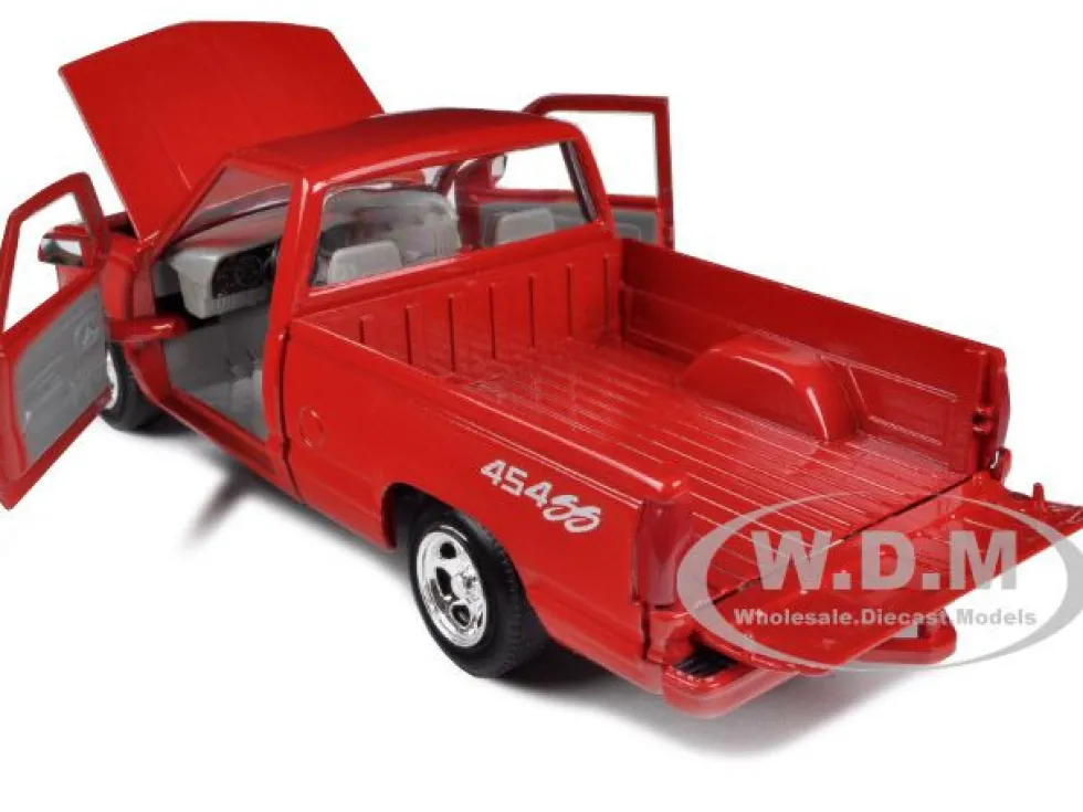 1992 Chevrolet SS 454 Pickup Truck Red 1/24 Diecast Car Model Motormax 73203