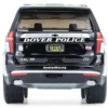 2024 Chevrolet Tahoe Police Pursuit Vehicle "Dover Police – 100th Anniversary Edition" Black with White Stripes "Hobby Exclusive" Series 1/64 Diecast Model Car by Greenlight