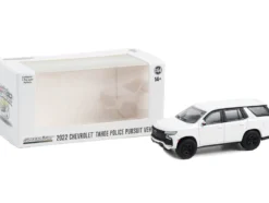 2022 Chevrolet Tahoe Police Pursuit Vehicle PPV White Hot Pursuit Hobby Exclusive Series 1/64 Diecast Model Car Greenlight 43001