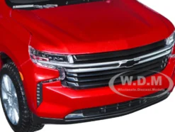 2021 Chevrolet Tahoe Red Metallic Sunroof 1/24 Diecast Model Car Maisto 31533