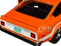 1974 Chevrolet Vega GT Orange Metallic with White Stripes Forgotten Classics Series 1/24 Diecast Model Car Motormax 79048OR