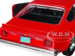 1974 Chevrolet Vega Red Forgotten Classics Series 1/24 Diecast Model Car Motormax 79046r