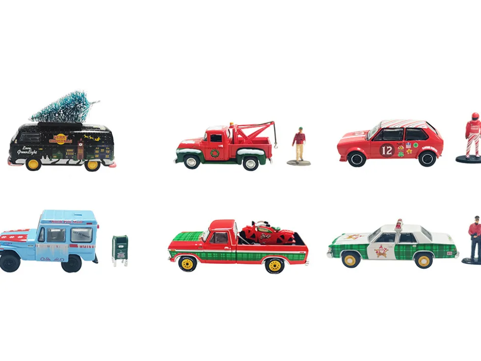 Christmas 2025 Limited Edition Set of 6 Cars 1/64 Diecast Model Cars by Greenlight