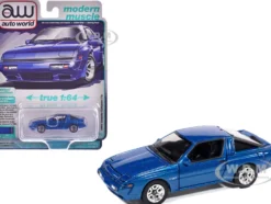 1988 Chrysler Conquest TSi Bright Blue Metallic "Modern Muscle" Series 1/64 Diecast Model Car by Auto World